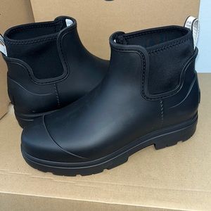 UGG Black Waterproof Chelsea Rain Boots